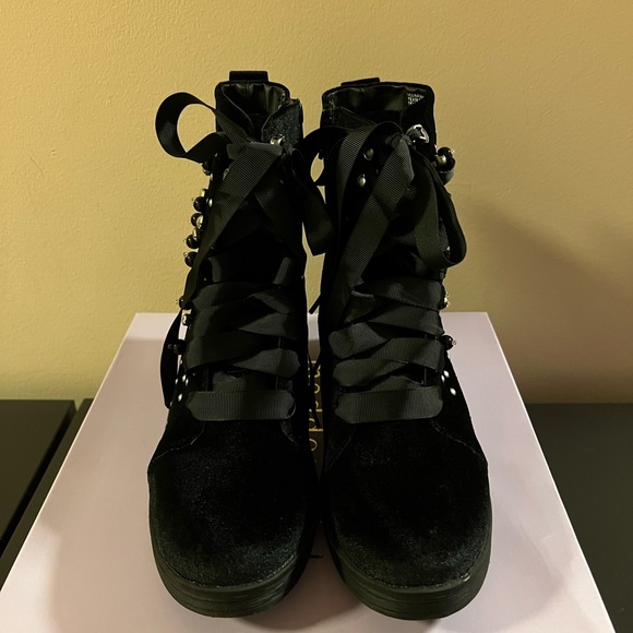 Madden Girl Vera Beaded Combat Boot - Picture 2 of 5